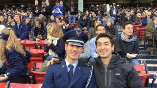 Joey Clingerman ’19 MPH and his brother at the game