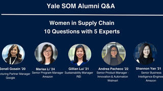 Yale SOM Alumni Q&A: Women in Supply Chain