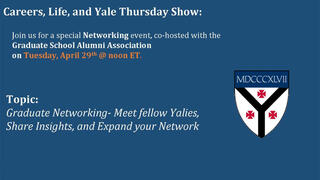 Career, Life, and Yale | Graduate Alumni Networking: Meet Fellow Yalies, Share Global Insights, and Expand Your Network