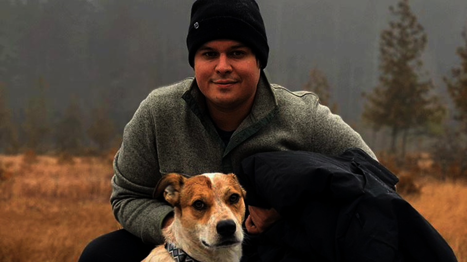 Photo of Dwayne Luquetta ’20 MBA and dog