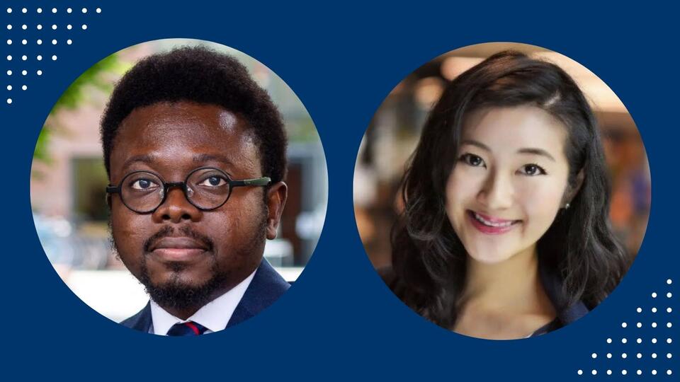 Adebayo Alonge ’16 MAM and Amy Kao ’17 MBA