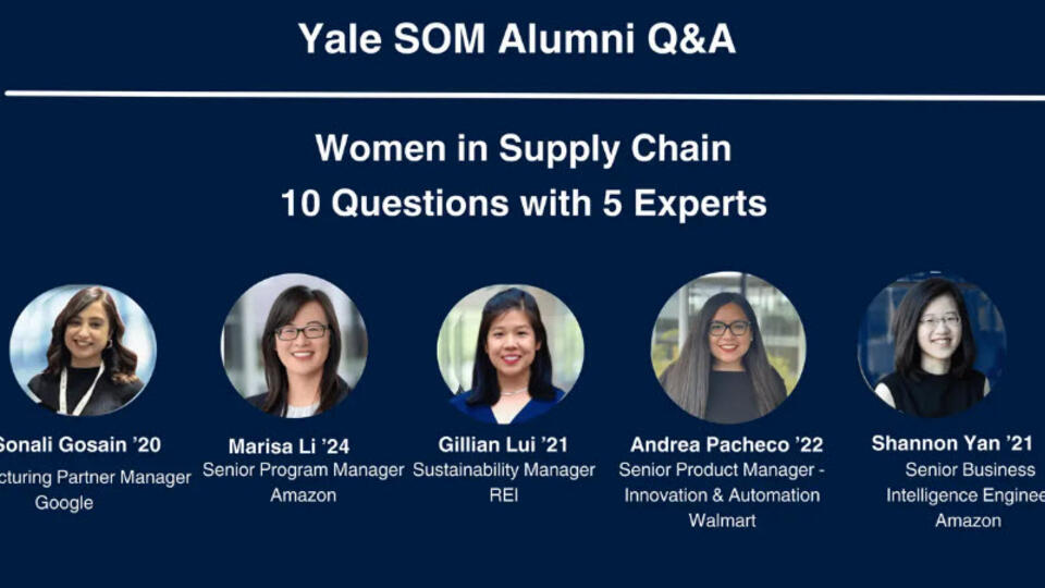 Yale SOM Alumni Q&A: Women in Supply Chain