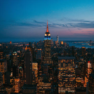 New York City night view