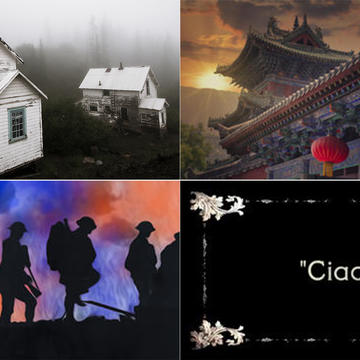 Images corresponding to four of the Yale Alumni Academy summer courses