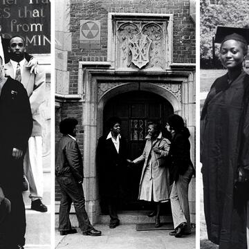 A collage of three historical photos from the House archives