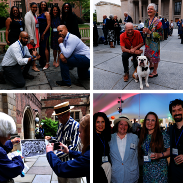 Photo collage of reunion attendees