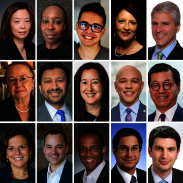 Photo collage of portraits of the incoming and leadership members of the Board of Governors 2022