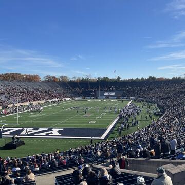 Yale Bowl crowd and sidelines
