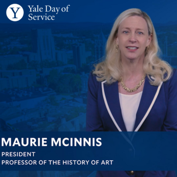 Yale Day of Service message from President McInnis