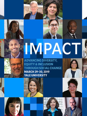 Promotion for the 2019 Impact Conference on diversity, equity, and inclusion