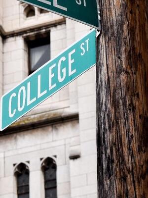 College Street stock image