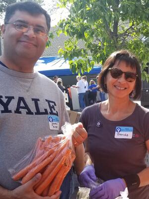 Alumni help out at a Yale Day of Service event.